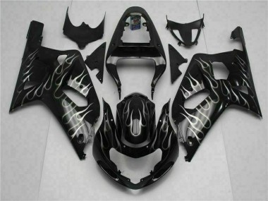 Black 01-03 Suzuki GSXR 600/750 Motorcycle Bodywork
