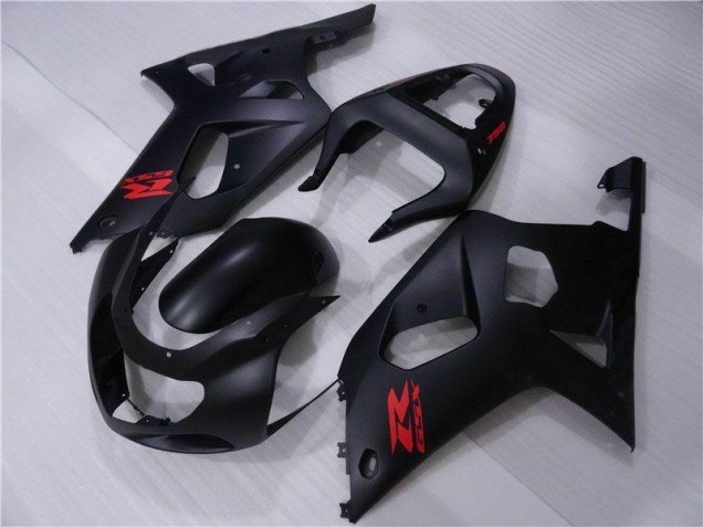 Black 01-03 Suzuki GSXR 600/750 Motorcycle Fairing Kits