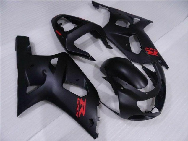 Black 01-03 Suzuki GSXR 600/750 Motorcycle Fairing Kits