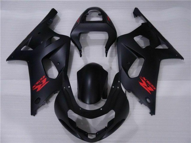 Black 01-03 Suzuki GSXR 600/750 Motorcycle Fairing Kits