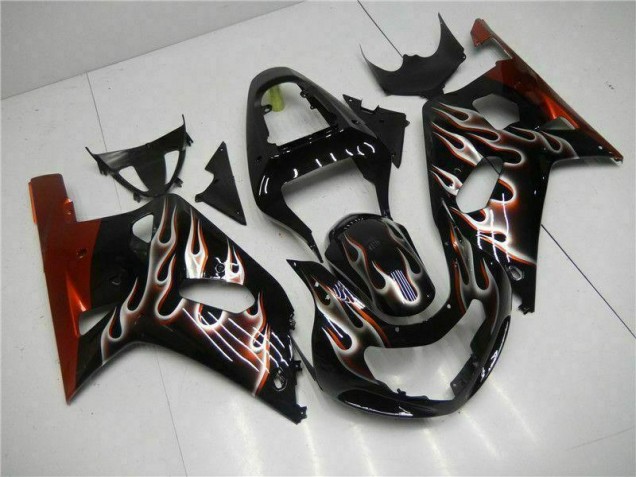 Black 01-03 Suzuki GSXR 600/750 Motorcycle Fairing Kits & Plastic Black 01-03 Suzuki GSXR 600/750 Motorcycle Fairing Kits & Plastic