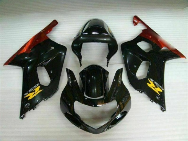 Black 01-03 Suzuki GSXR 600/750 Motorcycle Fairing Black 01-03 Suzuki GSXR 600/750 Motorcycle Fairing