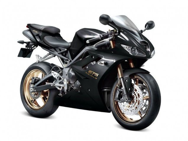 Black 06-08 Triumph Daytona 675 Triple Motorcycle Fairings Black 06-08 Triumph Daytona 675 Triple Motorcycle Fairings