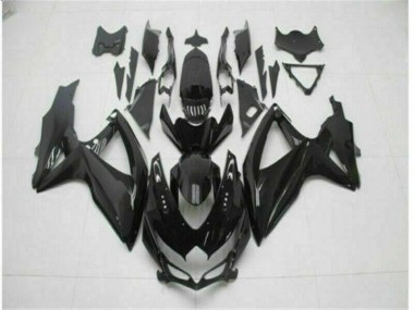 Black 08-10 Suzuki GSXR 600/750 Motorcycle Fairings
