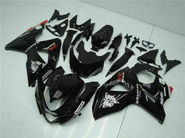 Black 09-16 Suzuki GSXR 1000 Motorcycle Fairing Black 09-16 Suzuki GSXR 1000 Motorcycle Fairing
