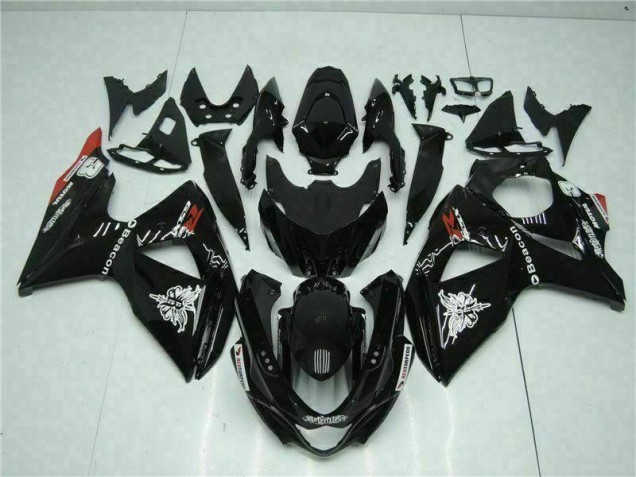 Black 09-16 Suzuki GSXR 1000 Motorcycle Fairing Black 09-16 Suzuki GSXR 1000 Motorcycle Fairing