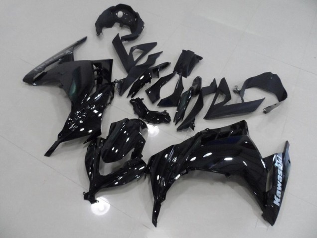 Black 13-16 Kawasaki ZX300R Motorcycle Fairings