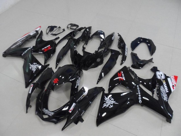 Black Beacon 09-16 Suzuki GSXR 1000 Motorcycle Fairings Black Beacon 09-16 Suzuki GSXR 1000 Motorcycle Fairings
