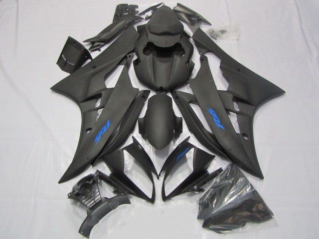 Black Blue Decal 06-07 Yamaha YZF R6 Motorcycle Fairings