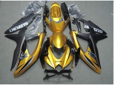 Black Gold 08-10 Suzuki GSXR 600 Motorcycle Fairings