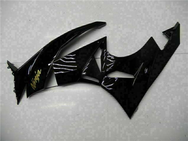 Black Gold Ninja 09-12 Kawasaki ZX6R Motorcycle Fairings Black Gold Ninja 09-12 Kawasaki ZX6R Motorcycle Fairings