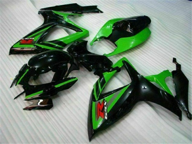Black Green 06-07 Suzuki GSXR 600/750 Motorcycle Fairings
