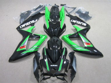 Black Green 06-07 Suzuki GSXR 600 Motorcycle Fairings