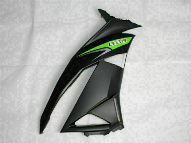 Black Green 636 09-12 Kawasaki ZX6R Motorcycle Fairings