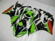Black Green Red 09-12 Kawasaki ZX6R Motorcycle Fairings Black Green Red 09-12 Kawasaki ZX6R Motorcycle Fairings