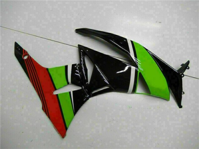 Black Green Red 09-12 Kawasaki ZX6R Motorcycle Fairings Black Green Red 09-12 Kawasaki ZX6R Motorcycle Fairings