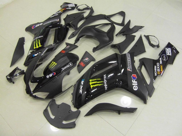 Black Monster 07-08 Kawasaki ZX6R Motorcycle Fairings
