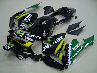 Black Movistar 03-04 Honda CBR600RR Motorcycle Fairings