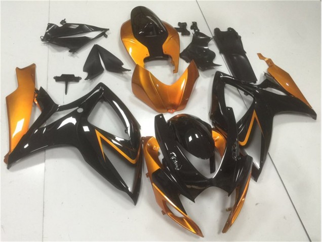 Black Orange 06-07 Suzuki GSXR 600/750 Motorcycle Fairing Black Orange 06-07 Suzuki GSXR 600/750 Motorcycle Fairing