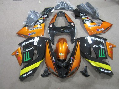 Black Orange Monster 06-07 Kawasaki ZX10R Motorcycle Fairings