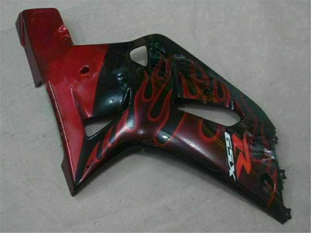 Black Red 01-03 Suzuki GSXR 600/750 Motorcycle Fairings Black Red 01-03 Suzuki GSXR 600/750 Motorcycle Fairings