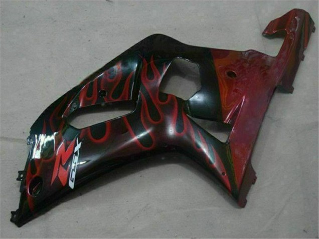 Black Red 01-03 Suzuki GSXR 600/750 Motorcycle Fairings Black Red 01-03 Suzuki GSXR 600/750 Motorcycle Fairings