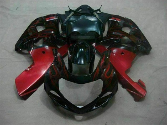 Black Red 01-03 Suzuki GSXR 600/750 Motorcycle Fairings Black Red 01-03 Suzuki GSXR 600/750 Motorcycle Fairings