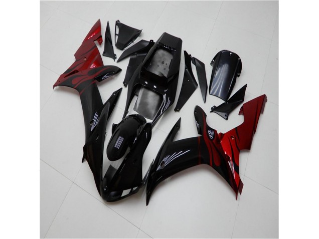 Black Red 02-03 Yamaha YZF R1 Motorcycle Fairings Black Red 02-03 Yamaha YZF R1 Motorcycle Fairings