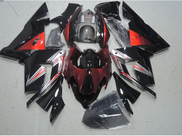 Black Red 03-05 Kawasaki ZX10R Motorcycle Fairings Black Red 03-05 Kawasaki ZX10R Motorcycle Fairings