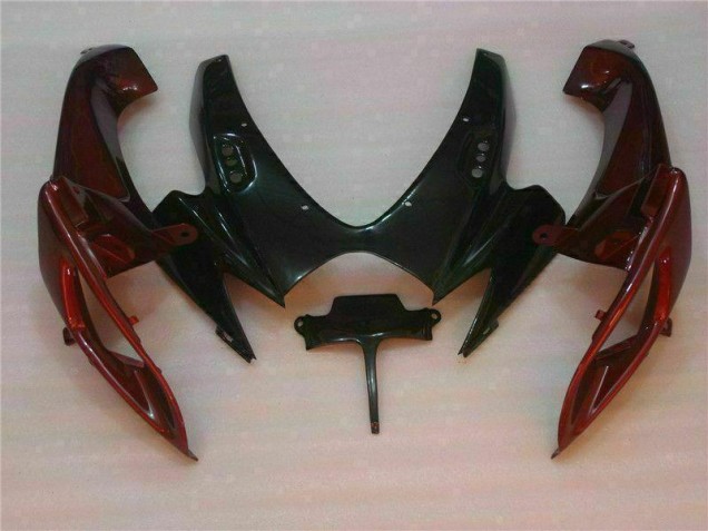 Black Red 06-07 Suzuki GSXR 600/750 Motorcycle Fairings