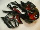 Black Red Flame 95-98 Honda CBR600 F3 Motorcycle Fairing