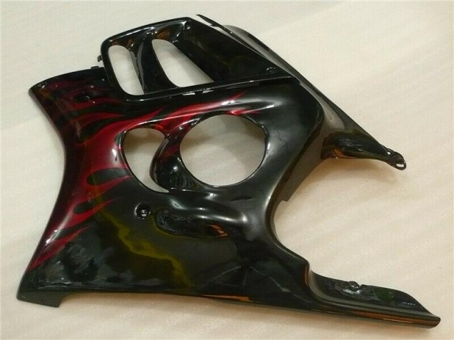 Black Red Flame 95-98 Honda CBR600 F3 Motorcycle Fairing