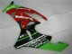 Black Red Green Motocard 09-12 Kawasaki ZX6R Motorcycle Fairings