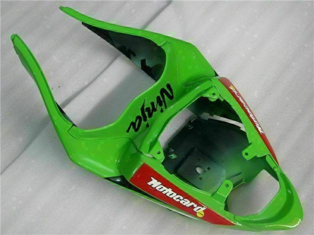 Black Red Green Motocard 09-12 Kawasaki ZX6R Motorcycle Fairings