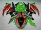 Black Red Green Motocard 09-12 Kawasaki ZX6R Motorcycle Fairings