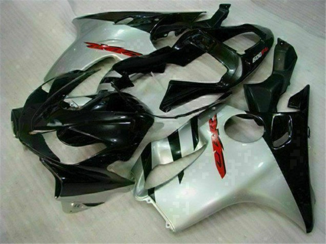 Black Silver 01-03 Honda CBR600 F4i Motorcycle Fairing Black Silver 01-03 Honda CBR600 F4i Motorcycle Fairing