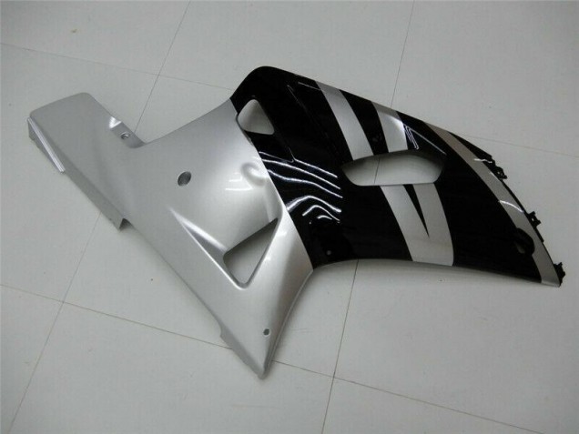 Black Silver 01-03 Suzuki GSXR 600/750 Motorcycle Fairings Black Silver 01-03 Suzuki GSXR 600/750 Motorcycle Fairings