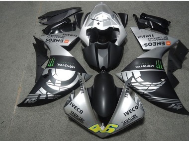 Black Silver Monster IVECO 46 07-08 Honda CBR600RR Motorcycle Fairings