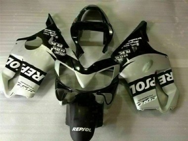 Black Silver Repsol 01-03 Honda CBR600 F4i Motorcycle Fairings