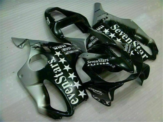 Black Silver SevenStarss 01-03 Honda CBR600 F4i Motorcycle Fairings Black Silver SevenStarss 01-03 Honda CBR600 F4i Motorcycle Fairings