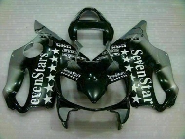 Black Silver SevenStarss 01-03 Honda CBR600 F4i Motorcycle Fairings