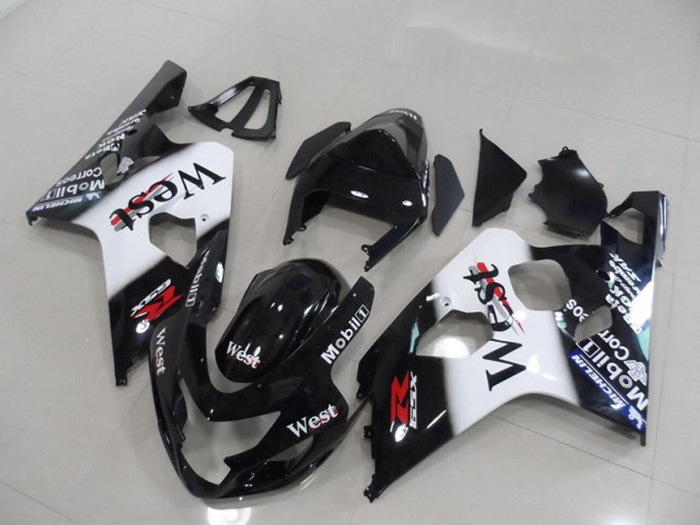 Black West 04-05 Suzuki GSXR 750 Motorcycle Fairings Black West 04-05 Suzuki GSXR 750 Motorcycle Fairings