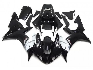 Black White 02-03 Yamaha YZF R1 Motorcycle Fairing