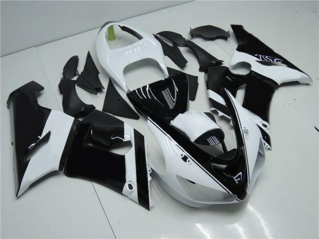 Black White 05-06 Kawasaki ZX6R Motorcycle Fairings Black White 05-06 Kawasaki ZX6R Motorcycle Fairings