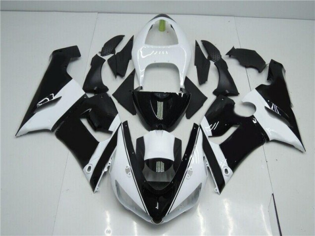 Black White 05-06 Kawasaki ZX6R Motorcycle Fairings Black White 05-06 Kawasaki ZX6R Motorcycle Fairings
