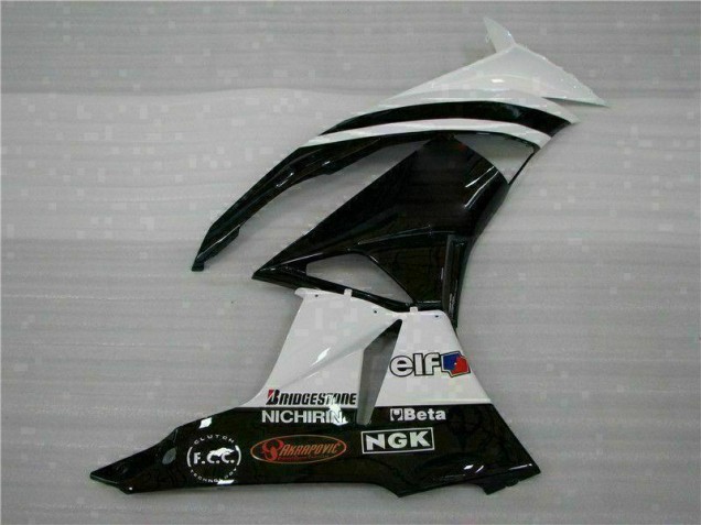 Black White 3M Touch4 09-12 Kawasaki ZX6R Motorcycle Fairings Black White 3M Touch4 09-12 Kawasaki ZX6R Motorcycle Fairings