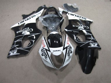 Black White Corona Extra Motul 03-04 Suzuki GSXR 1000 Motorcycle Fairings
