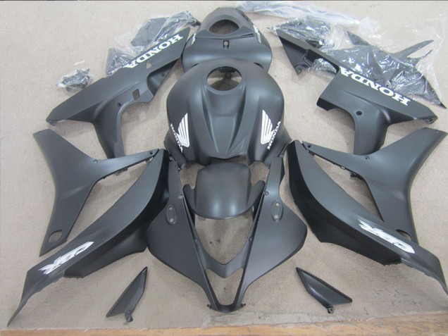Black White Decal 07-08 Honda CBR600RR Motorcycle Fairings