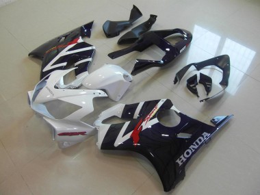 Black White F Sport 01-03 Honda CBR600 F4i Motorcycle Fairings