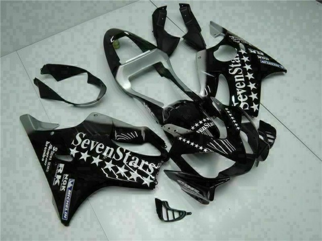 Black White SevenStarss 01-03 Honda CBR600 F4i Motorcycle Fairings Black White SevenStarss 01-03 Honda CBR600 F4i Motorcycle Fairings
